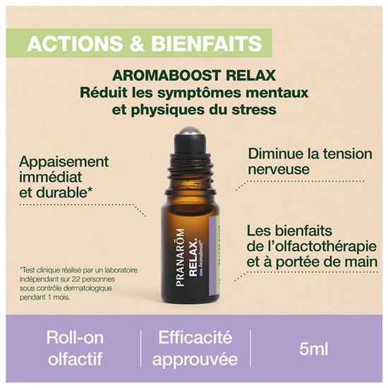 Pranarom Relax roll-on - bio - 5 ml