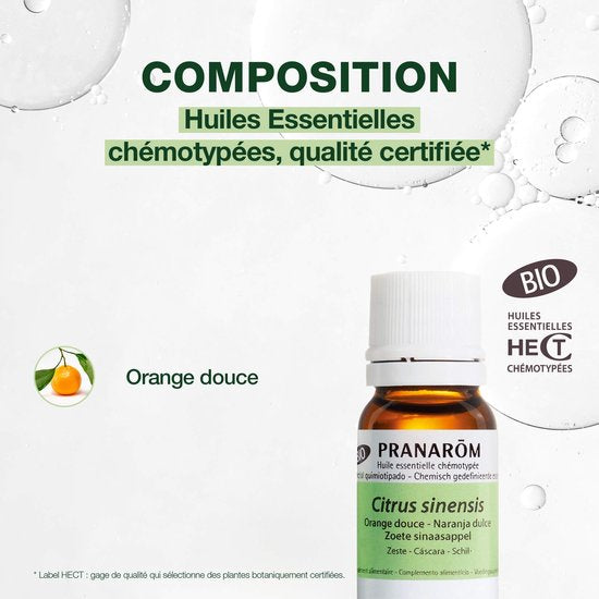 Pranarôm etherische olie - zoete sinaasappel - bio - 10 ml