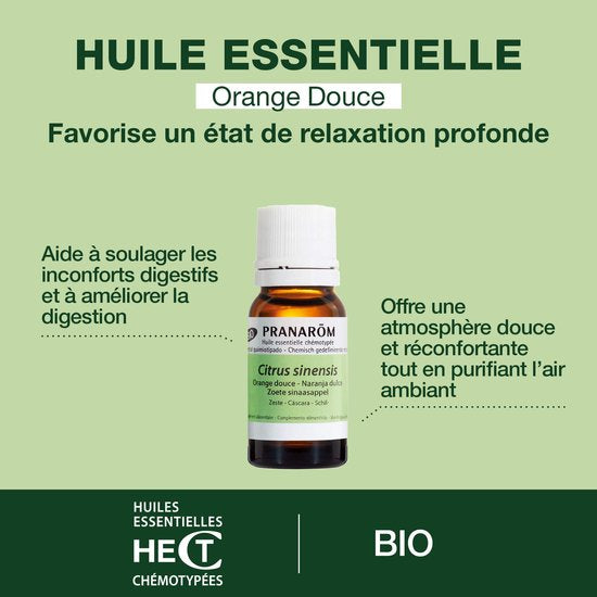 Pranarôm etherische olie - zoete sinaasappel - bio - 10 ml