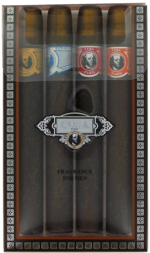 Cuba Classic giftset - 4x eau de toilette 35 ml - Gold, Orange, Red, Blue
