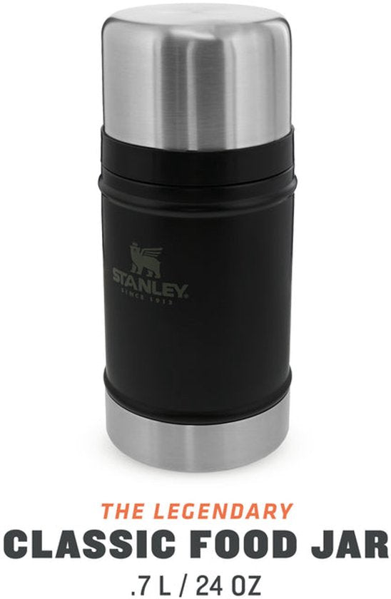 Stanley Classic voedselcontainer - 0,7 liter - 15 uur warm - lekvrij - Matte Black