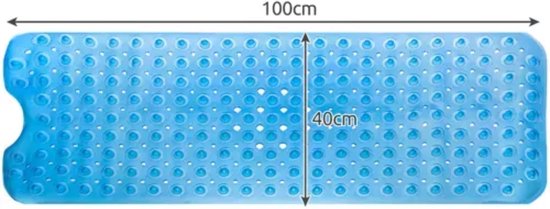 Ruhhy Bath Mat - Anti-slip 100×40 cm - Blue