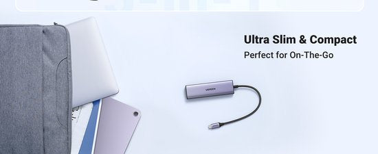 Ugreen CM511 USB-C hub - 5-in-1 HDMI 1.4 3x USB-A PD 100W - Grey