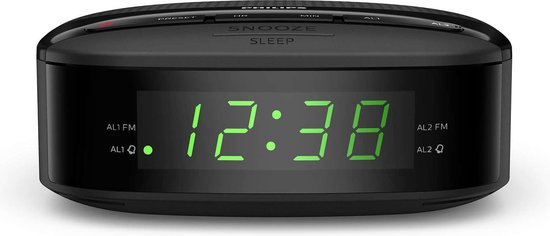 Philips TAR3205 clock radio - digital - Black