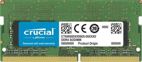 Crucial laptopgeheugen - DDR4 SODIMM 32 GB - 3200 MHz