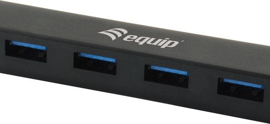 Equip USB-C hub - multiport 4 poorten USB 3.2 Gen 2 - Zwart