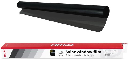Car window film - solar ultra dark - black 1% - 0.5×3 m