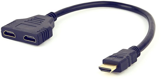 Gembird HDMI adapter - to dual HDMI - Black
