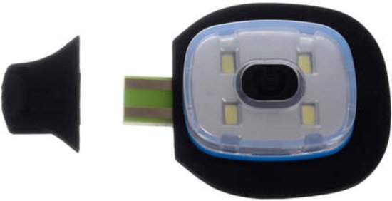 Trizand wintermuts met USB zaklamp - Neon geel