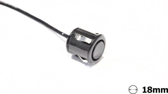 Amio parkeersensoren - universeel achteruitrij met geluid - 18 mm