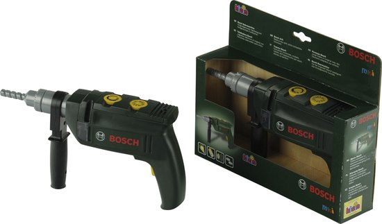 Klein Toys Bosch mini boormachine - speelgoed met licht en geluid - 24,5×15×4 cm - Groen/Rood