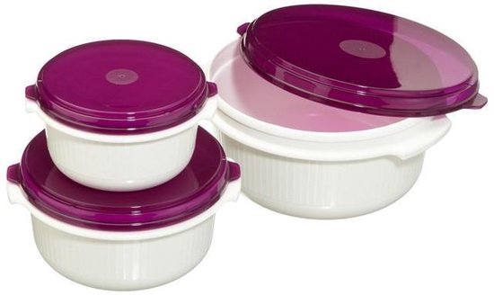 Micro Family magnetronschaal set - 0,5/1,0/1,5 liter - Bosbraam