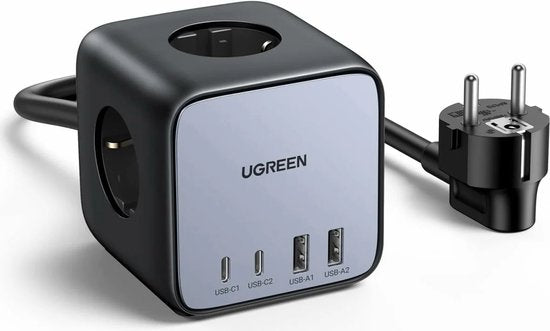 Ugreen DigiNest Cube Power Strip - 65W 7-in-1