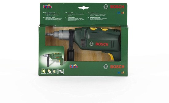 Klein Toys Bosch mini boormachine - speelgoed met licht en geluid - 24,5×15×4 cm - Groen/Rood