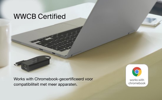 Belkin USB-C Ethernet Adapter - 2.5GB Gigabit - MacBook Pro/iPad Pro/Chromebook