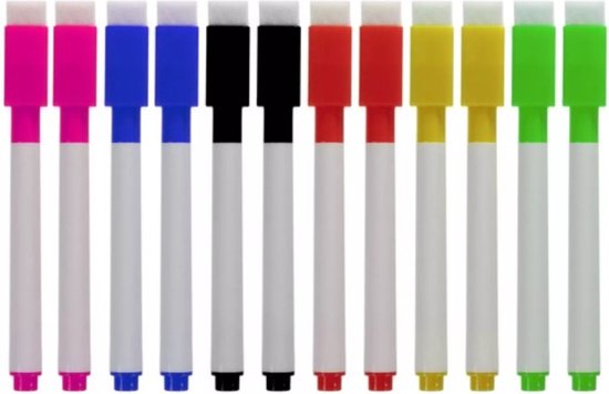 Maaleo droogwisbare markers - levendige kleuren - whiteboards