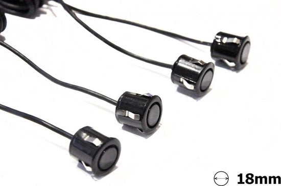 Amio parking sensors - universal reverse with sound - 18 mm