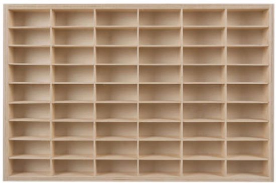 Kruzzel houten auto organizer - voor 54 autootjes - voor kinderen