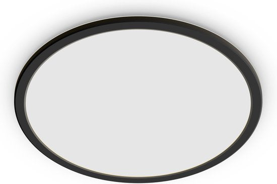Philips SuperSlim bathroom ceiling light - round 18W - Black