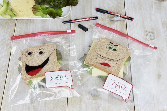 Edding 141 F permanent pen set of 4 - 0.6 mm - black, red, blue, green