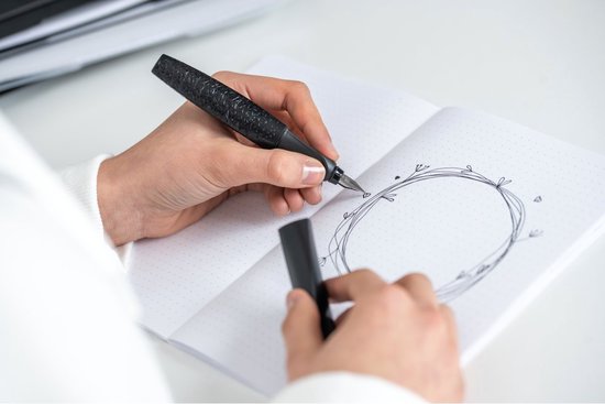 Pelikan Twist Fountain Pen - Structure Black - medium nib