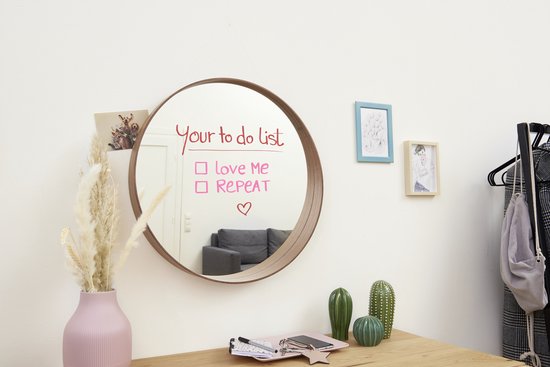 Edding 4095 chalk marker set of 5 - round nib 2-3 mm - wipeable - White