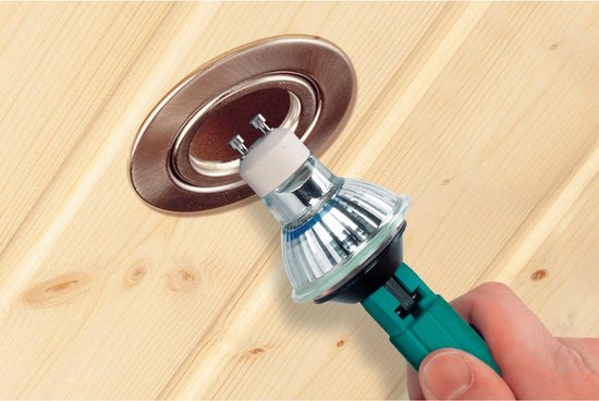 Wolfcraft zuignap - voor lampen GU10 & GU5.3 halogeen - 5499000