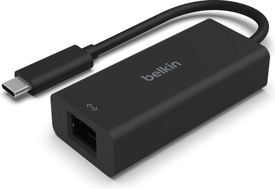 Belkin USB-C Ethernet Adapter - 2.5GB Gigabit - MacBook Pro/iPad Pro/Chromebook