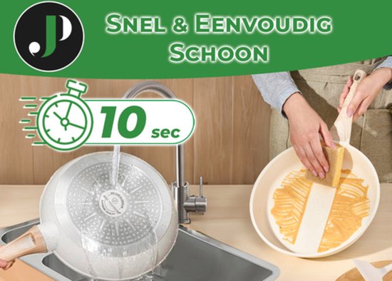 Just Perfecto pannenset 15-delig - inductie met deksel - PFOA/PFAS vrij