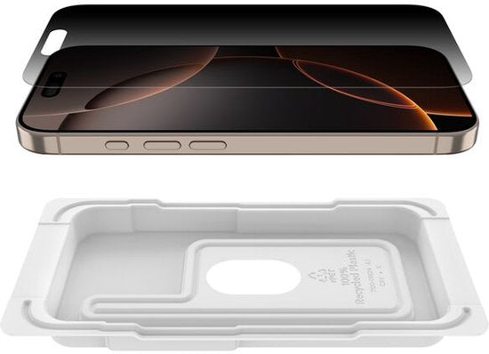 Belkin InvisiGlass screenprotector - iPhone 16 Pro Max - antimicrobieel privacy
