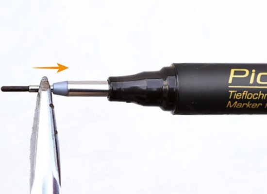 Pica 150/46 Marker - permanent deep hole - black