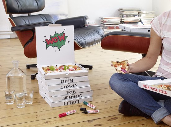 Edding 500 permanent marker set of 3 - chisel tip 2-7 mm - water and smudge proof - Black