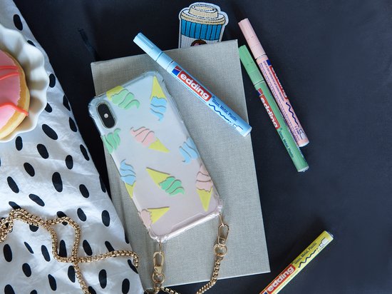 Edding 751/2 paint marker set of 2 - bullet nib 1-2 mm - permanent - Gold, silver