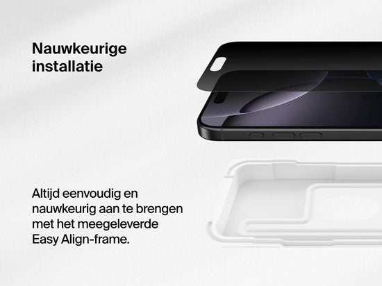 Belkin InvisiGlass screen protector - iPhone 16 Pro Max - antimicrobial privacy