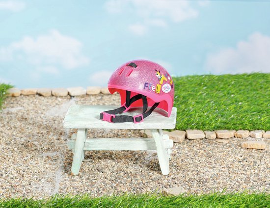 BABY born fietshelm - met glitters - Roze