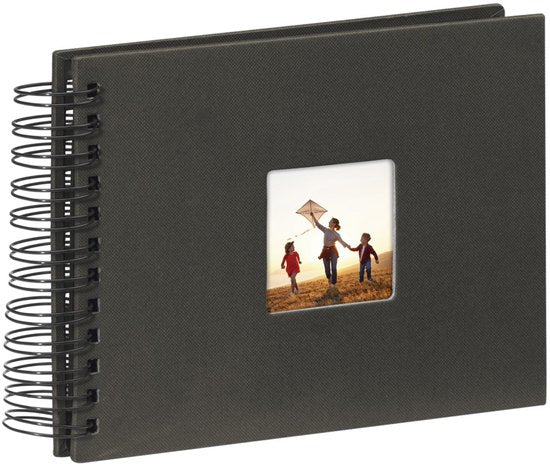 Fine Art spiraalalbum - 17×22 cm 50 zwarte pagina's - Zwart
