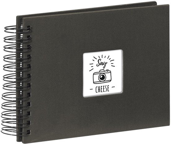 Fine Art spiraalalbum - 17×22 cm 50 zwarte pagina's - Zwart