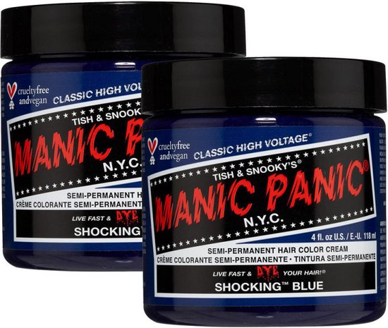 Manic Panic haarverf - semi-permanent - Shocking Blue
