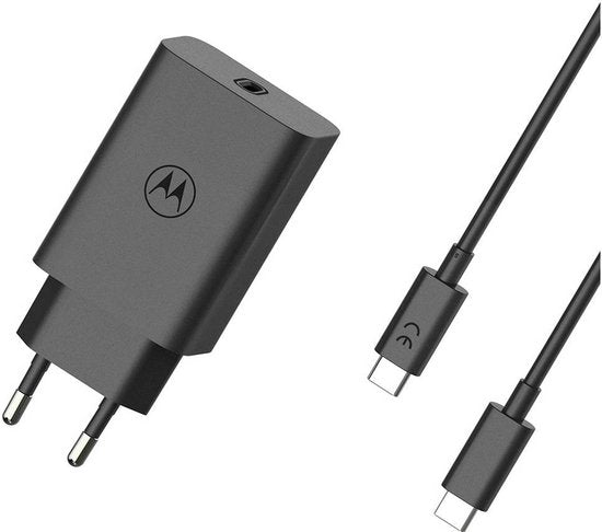 Motorola TurboPower thuislader - 68W met USB-C kabel - Zwart