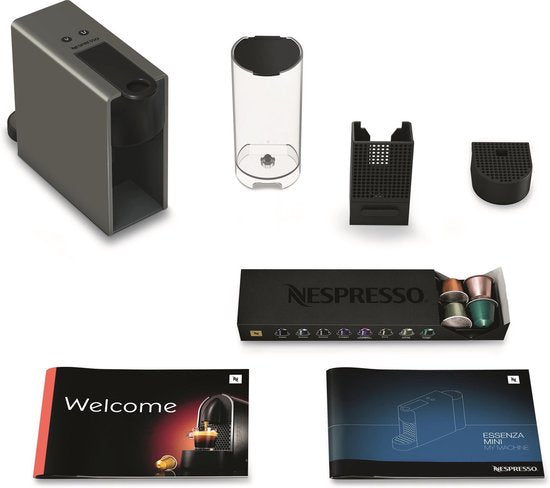 Krups Nespresso Essenza Mini Coffee Pod Machine - XN110B - Grey