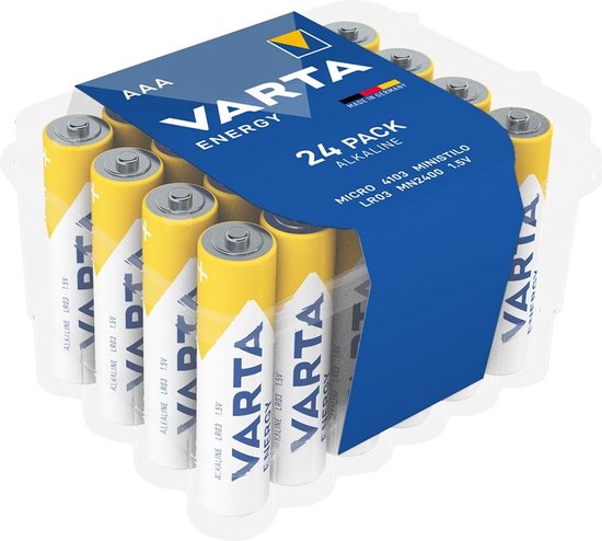 Varta AAA Batteries - Alkaline LR03 - 24 Pack