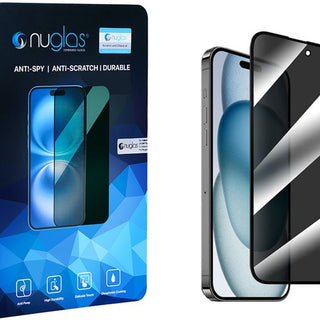 NuGlas iPhone 13 Pro Max/14 Plus screenprotector - 5D privacy glas