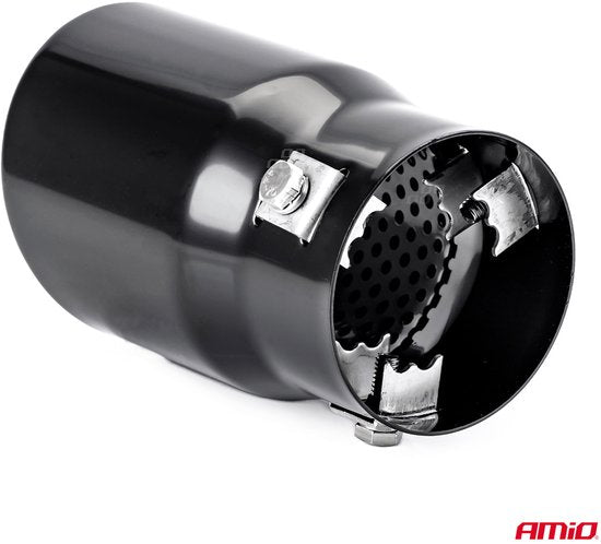 Exhaust tip - MT 017B - Stainless steel - Black