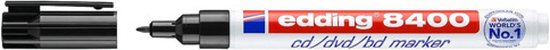 Edding 8400 CD/DVD marker set of 4 - round nib 0.5-1 mm - black, red, blue, green