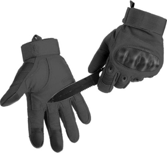 Trizand tactische handschoenen - touchscreen extra verstevigingen - maat L - Zwart