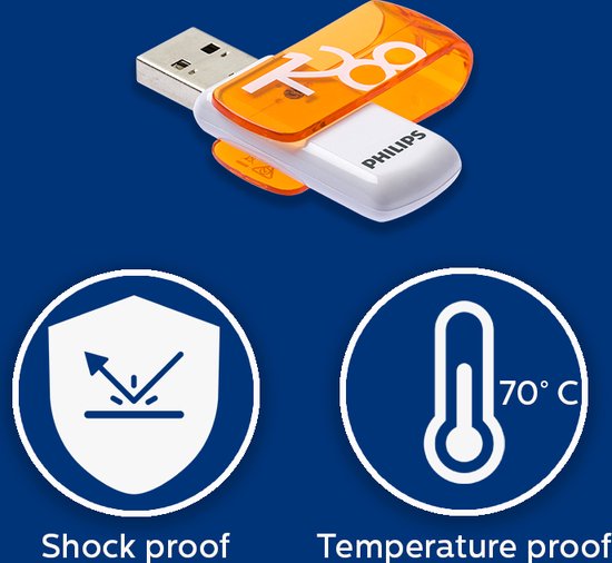 Philips USB stick - 2.0 128 GB Vivid - Orange