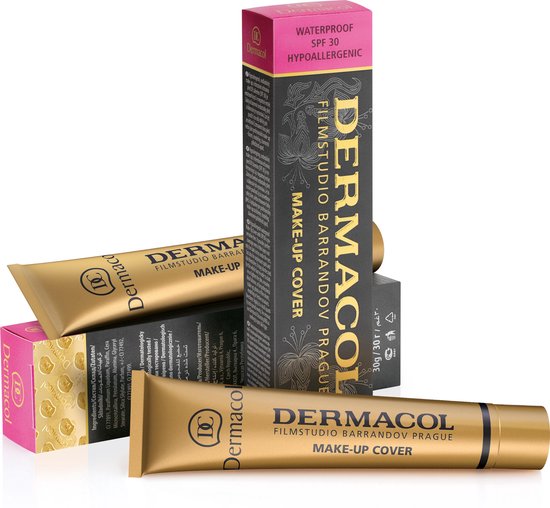 Dermacol Full Coverage foundation - matte waterproof SPF 30 - oily skin