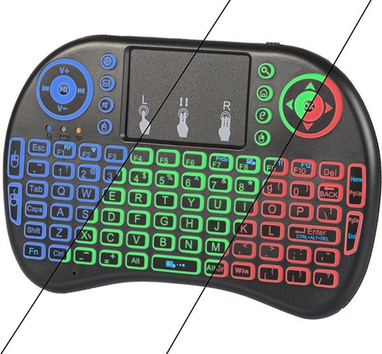 Prolech Blow KS-2 mini toetsenbord - draadloos met achtergrondverlichting en touchpad
