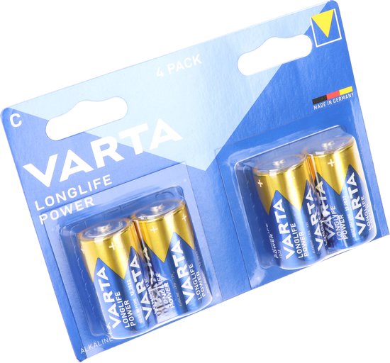 Varta Longlife Power batterijen - C LR14 - 4 stuks