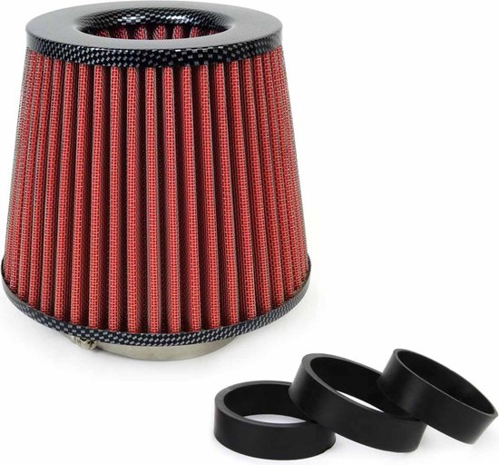 Amio luchtfilter - carbon universeel - 76-70-65-60-55 mm